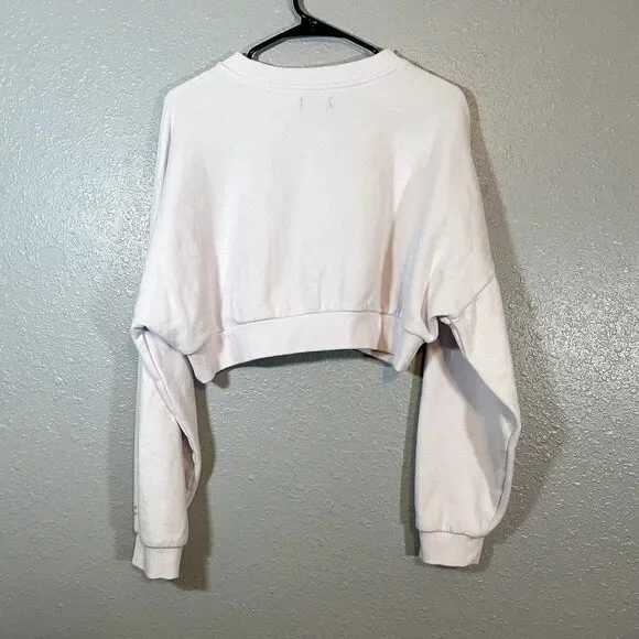 PLAYBOY White Cropped Sweatshirt - Picture 6 of 10